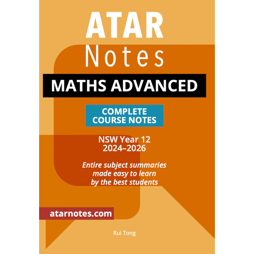 ATAR Notes HSC Year 12 Mathematics Advanced (2024-2026)