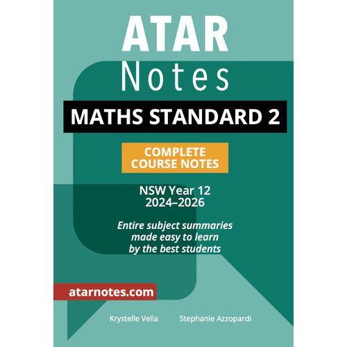 ATAR Notes HSC Year 12 Mathematics Standard 2 (2024-2026)