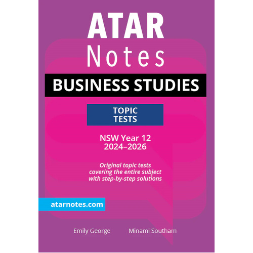 ATAR Notes HSC Year 12 Business Studies Tests (2024-2026)