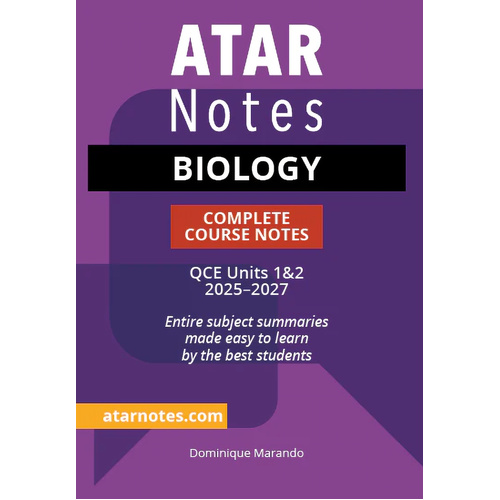 ATAR Notes QCE Biology 1&2 Complete Course Notes (2025-2027)