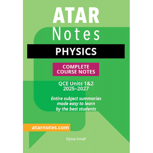 ATAR Notes QCE Physics 1&2 Notes (2025-2027)