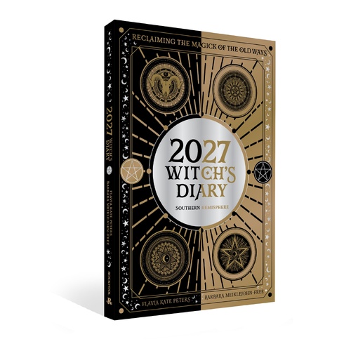 2027 Planner Witch's Diary Southern Hemisphere Desk Week to View, Rockpool R08582