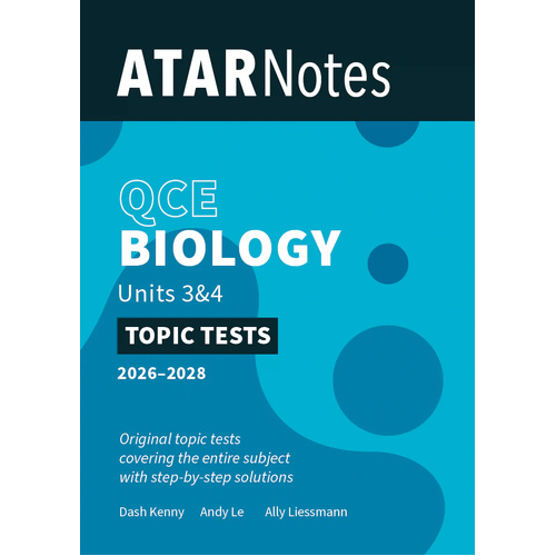 ATAR Notes QCE Biology 3&4 Topic Tests (2026-2028)