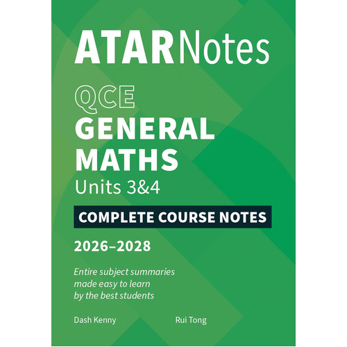 ATAR Notes QCE General Maths 3&4 Notes (2026-2028)