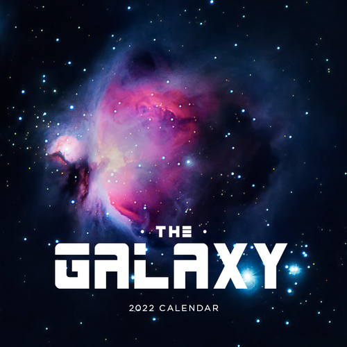 2022 Calendar The Galaxy: Star Trails And Constellations Square Wall 