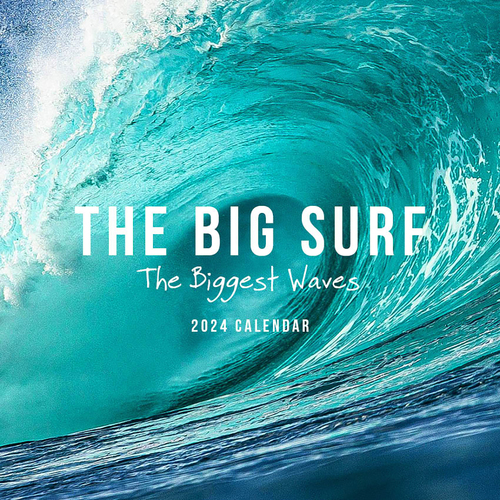 2024 Calendar The Big Surf Biggest Waves Square Wall, Paper Pocket CSB15
