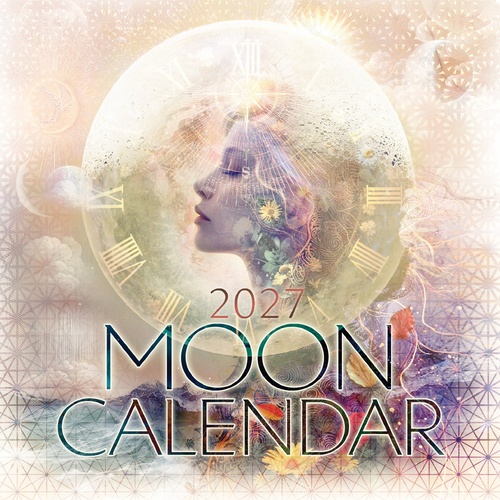 2027 Calendar Moon Square Wall, Rockpool R46239