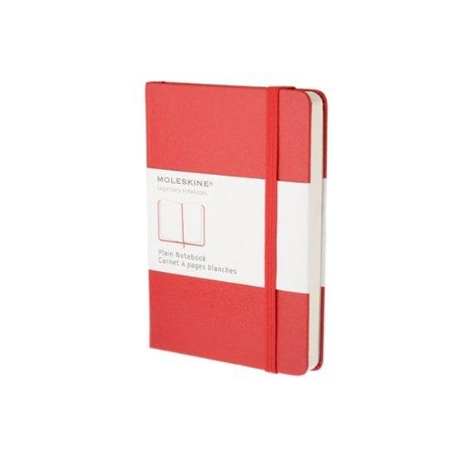 Moleskine Classic Notebook Pocket - Red, Plain, Hard Cover