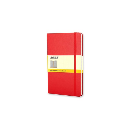 Moleskine Classic Squared Pocket Notebook Hard Cover Red NEW Free Shipping