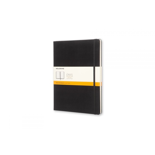 Moleskine Classic Notebook, Extra Large, Ruled, Black, Hard Cover