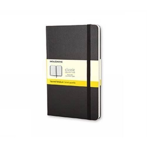 Moleskine Classic Notebook, Large, Squared, Black Hard Cover