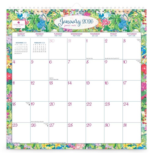 2026 Calendar House of Turnowsky with Stickers Wiro Wall, BrownTrout BT01766