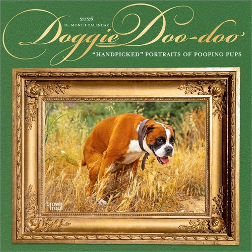 2026 Calendar Doggie Doo-Doo 16-Month Square Wall, BrownTrout BT03166
