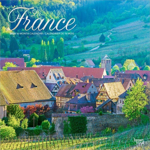 2026 Calendar La France 16-Month Square Wall, BrownTrout BT03289