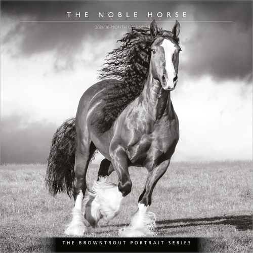 2026 Calendar The BrownTrout Portrait Series: The Noble Horse 16-Month Square Wall, BrownTrout BT03753