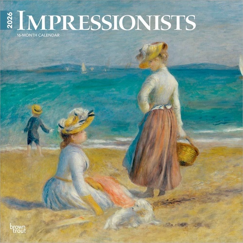 2026 Calendar Impressionists 16-Month Square Wall, BrownTrout BT03852