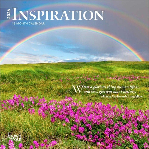 2026 Calendar Inspiration 16-Month Mini Wall, BrownTrout BT03890