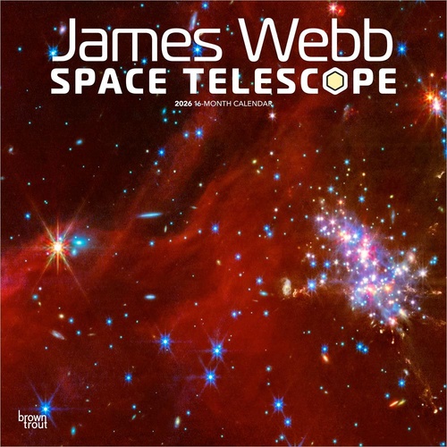 2026 Calendar James Webb Space Telescope 16-Month Square Wall, BrownTrout BT03999