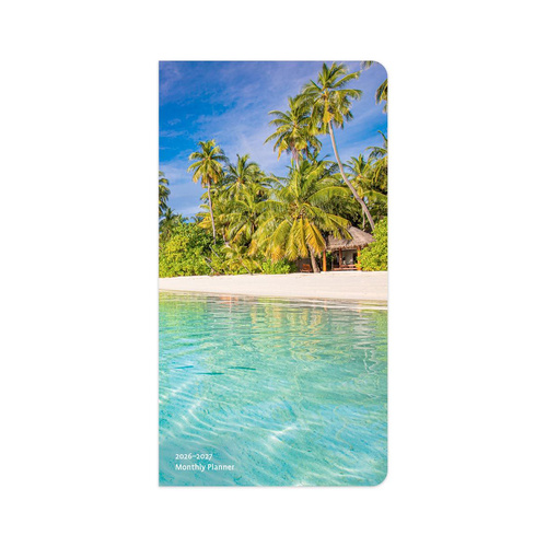 2026-2027 2-Year Planner Tropical Islands Pocket Month to View, BrownTrout BT05993