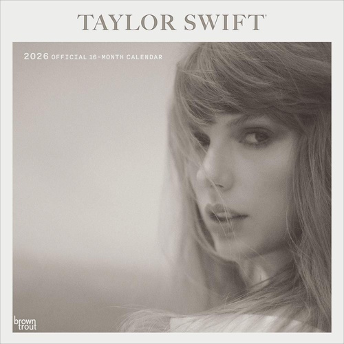 2026 Calendar Taylor Swift Official 16-Month Square Wall, BrownTrout BT07713