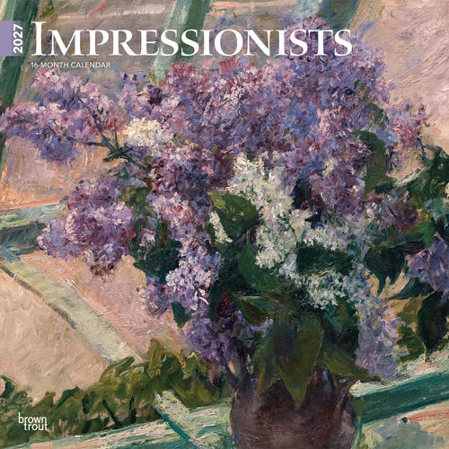 2027 16-Month Calendar Impressionists Square Wall, Browntrout BT11130