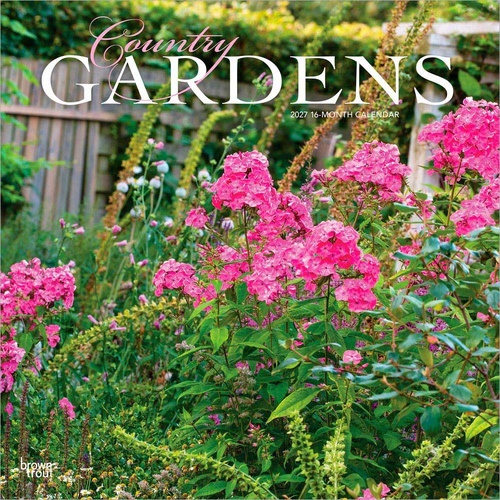 2027 16-Month Calendar Country Gardens Square Wall, Browntrout BT11291