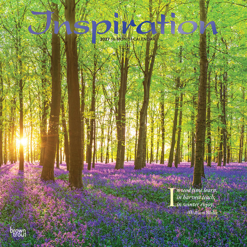 2027 16-Month Calendar Inspiration Square Wall, Browntrout BT11482