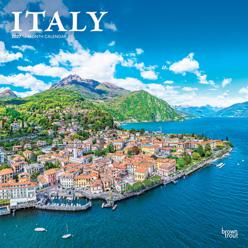 2027 16-Month Calendar Italy Square Wall, Browntrout BT11666