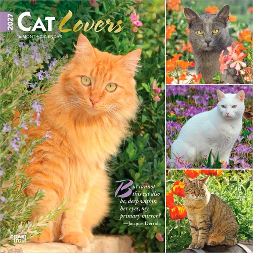 2027 16-Month Calendar Cat Lovers Square Wall, Browntrout BT11772