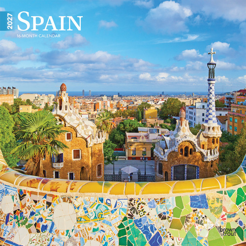 2027 16-Month Calendar Spain Square Wall, Browntrout BT14902