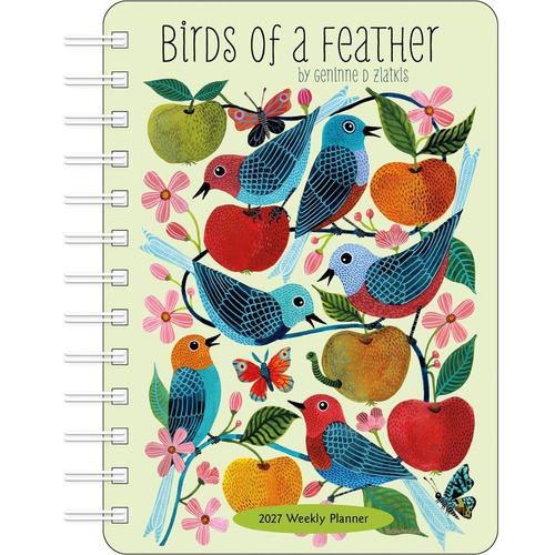 2027 Planner Birds of a Feather Monthly/Weekly, Amber Lotus AM07166