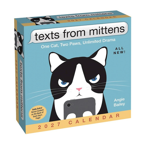 2027 Calendar Texts from Mittens the Cat Day-to-Day Boxed, Andrews McMeel AM07876