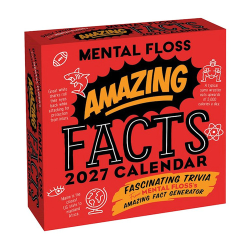 2027 Calendar Amazing Facts from Mental Floss Day-to-Day Boxed, Andrews McMeel AM08101