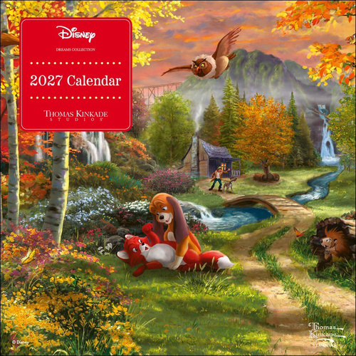 2027 Calendar Disney Dreams Collection by Thomas Kinkade Studios Mini Wall, Andrews McMeel AM09467