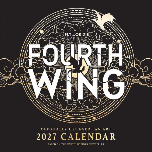 2027 Calendar Fourth Wing Officially Licensed Fan Art Square Wall, Andrews McMeel AM11323
