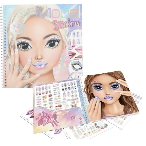 TOPModel Style Me Sticker Book with 7 Sticker Sheets Fashion Beauty Activity, 13437